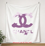 Chanel Style Luxury Flannel Throw Blanket IMG_7384